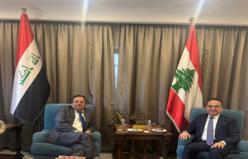 On December 03, Ambassador Soumen Bagchi called on H.E. Mr. Ali Al-Habhab, Ambassador of Lebanon to Iraq.